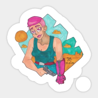 Apocalypse Girl Sticker